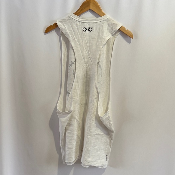 UNDER ARMOUR PROJECT ROCK WHITE MUSCLE TEE - Picture 5 of 6